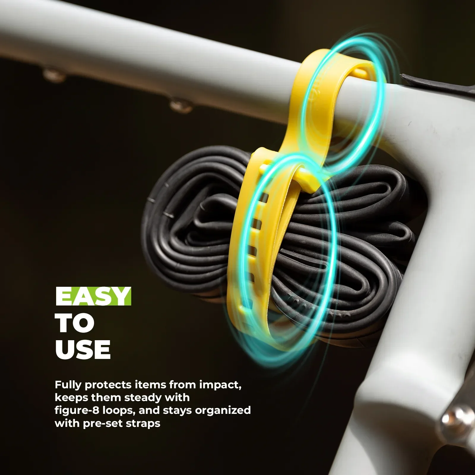 Qunature 2-Pack Heavy-Duty Gear Strap with TPU Polyether for Bikepacking - Image 9