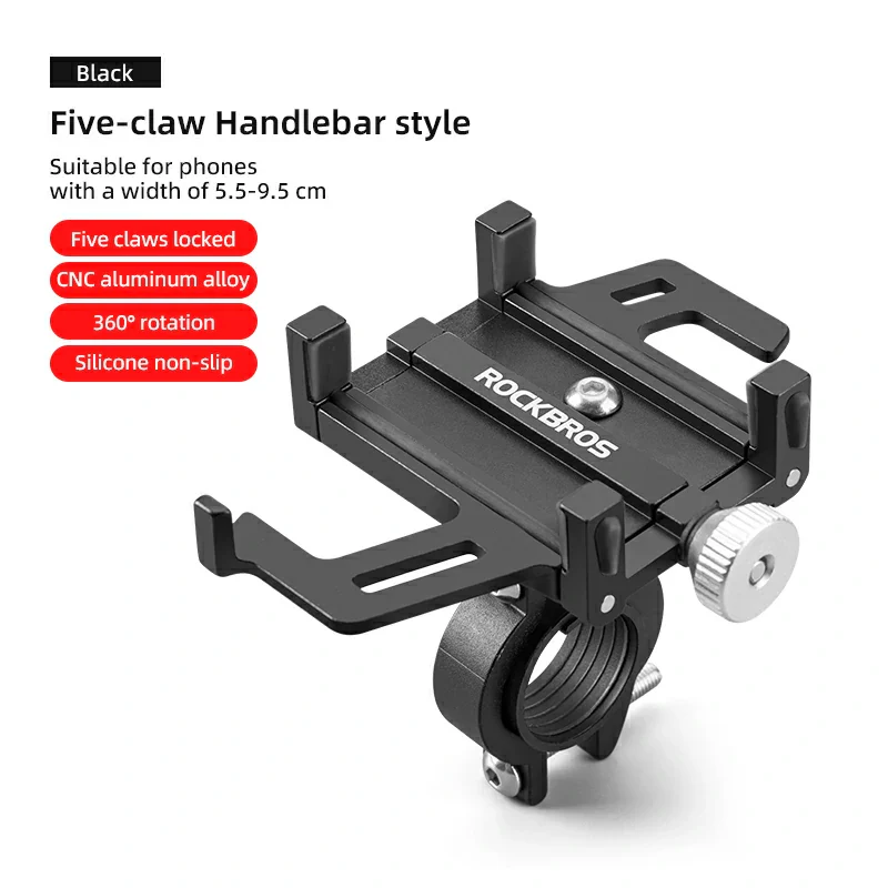 Aluminum Alloy Phone Mount Fits 2.2–3.7 in Wide - Image 6