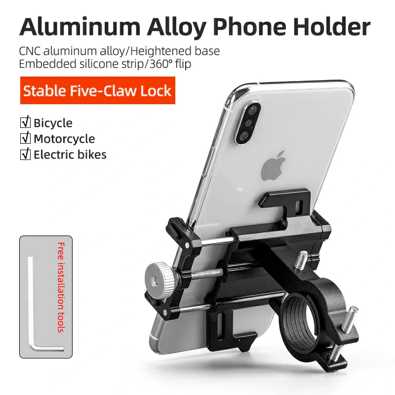 Aluminum Alloy Phone Mount Fits 2.2–3.7 in Wide - Image 7