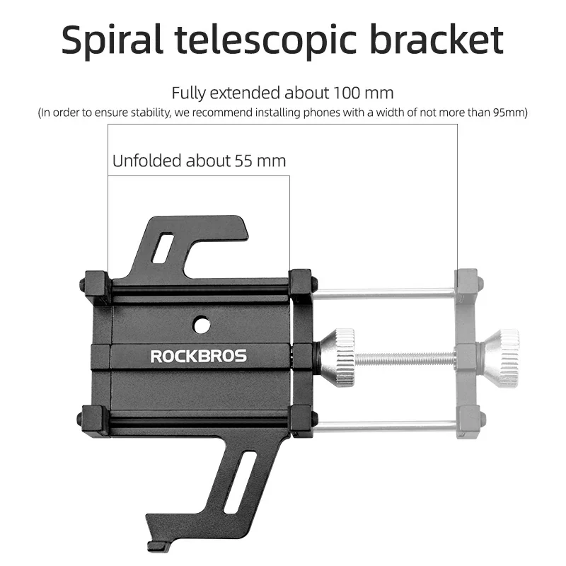 Aluminum Alloy Phone Mount Fits 2.2–3.7 in Wide - Image 9