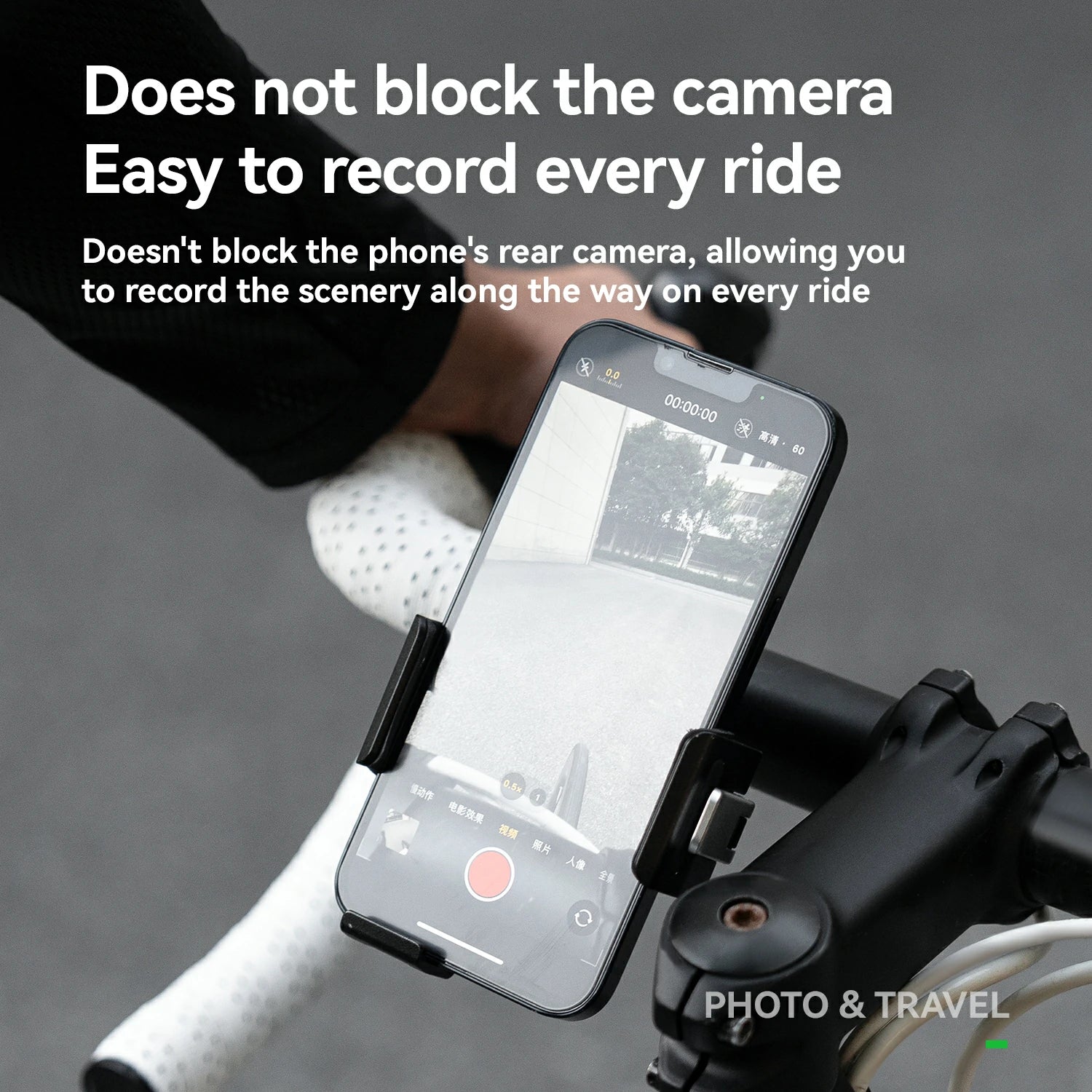 Aluminum Anti-Shake Cell Bike Phone Holder, Motorcycle Phone Mount for 2.56–3.74" - Image 5