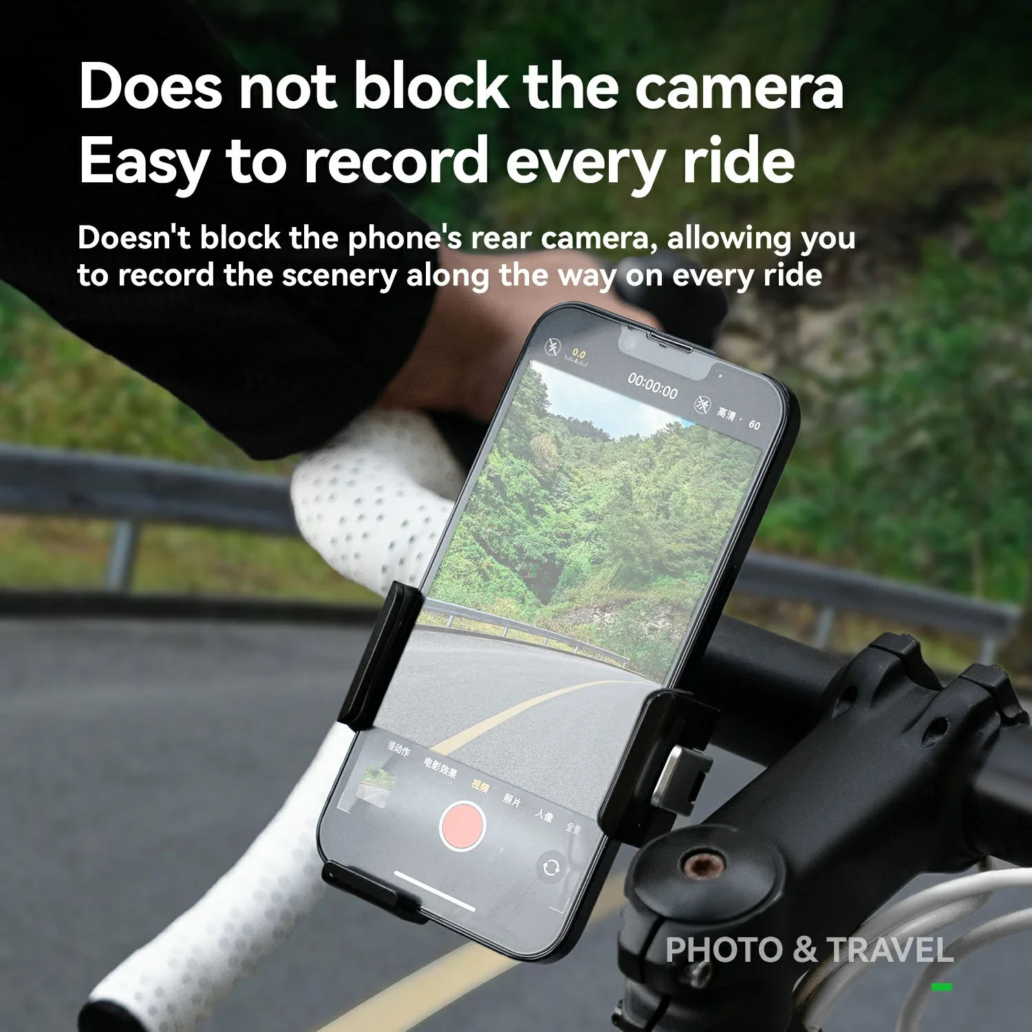 Aluminum Anti-Shake Cell Bike Phone Holder, Motorcycle Phone Mount for 2.56–3.74" - Image 8