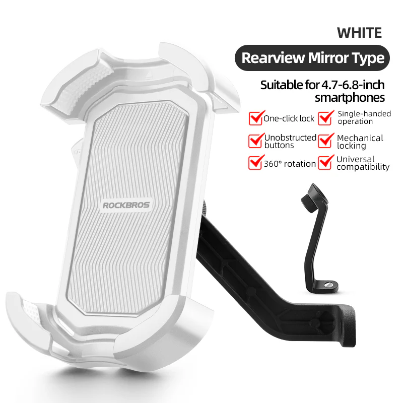 Bike Phone Holder Handlebar Rearview Mirror - Image 14
