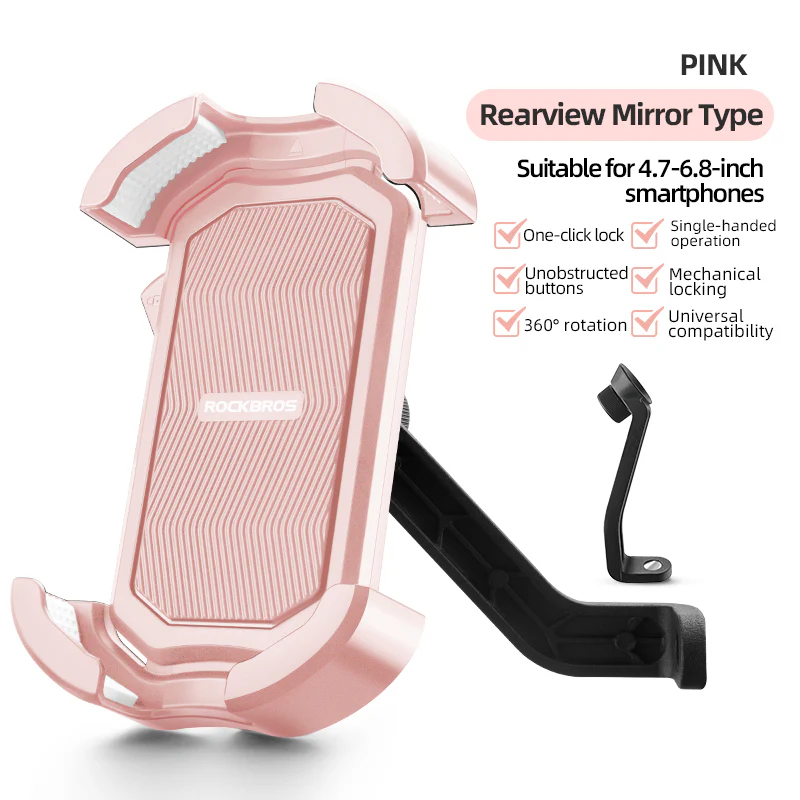 Bike Phone Holder Handlebar Rearview Mirror - Image 16