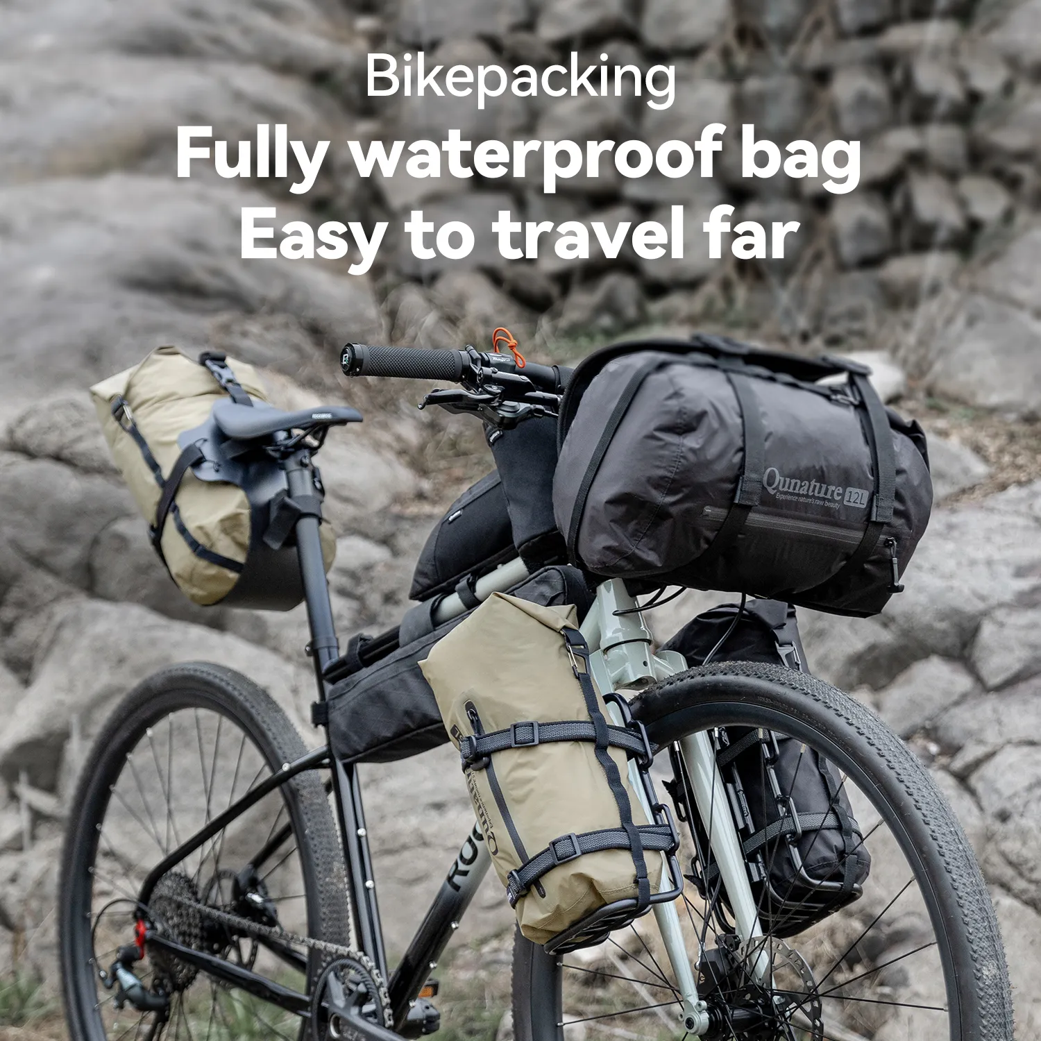 Bikepacking Rear Rack + Waterproof Compression Bag Set - Image 11