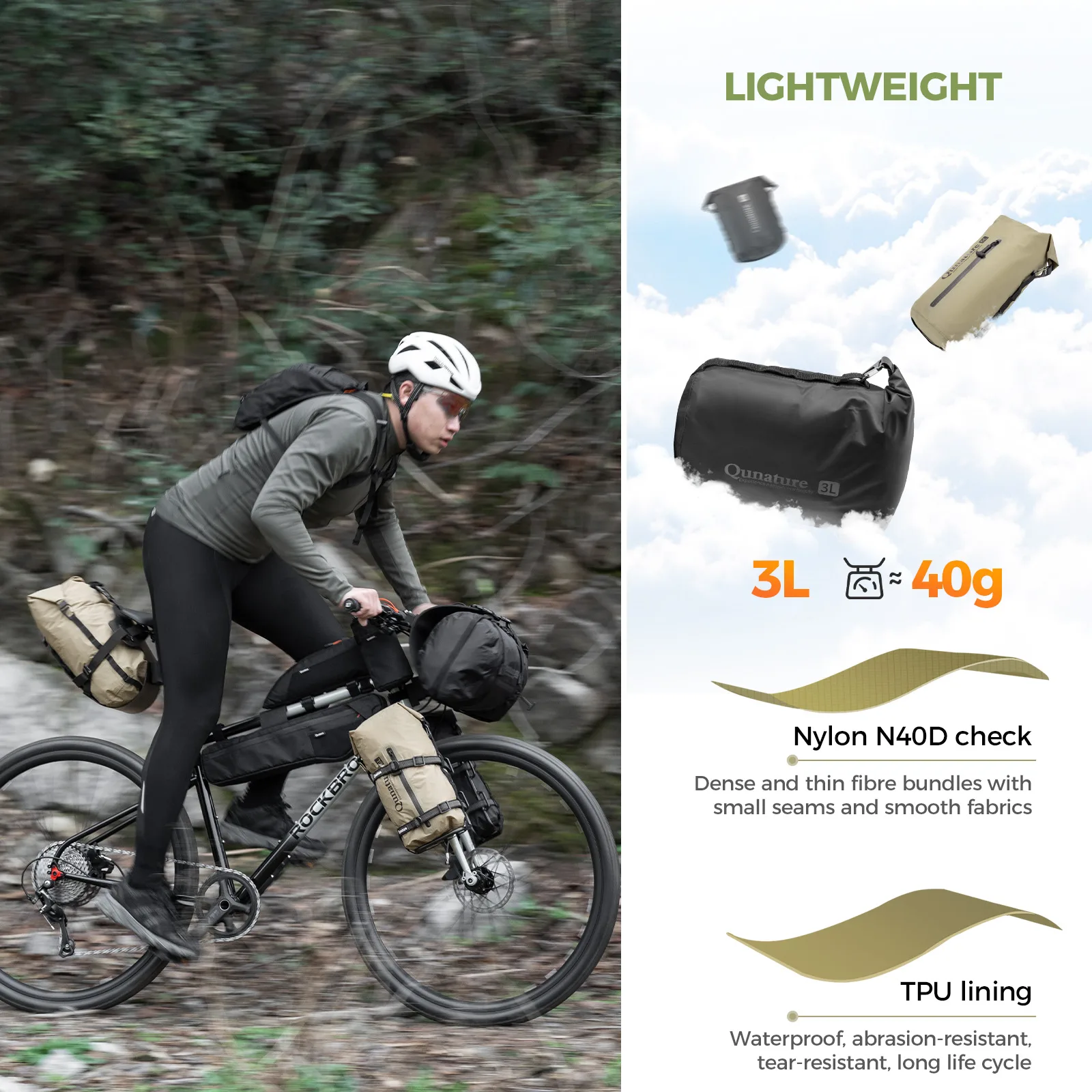 Bikepacking Rear Rack + Waterproof Compression Bag Set - Image 8