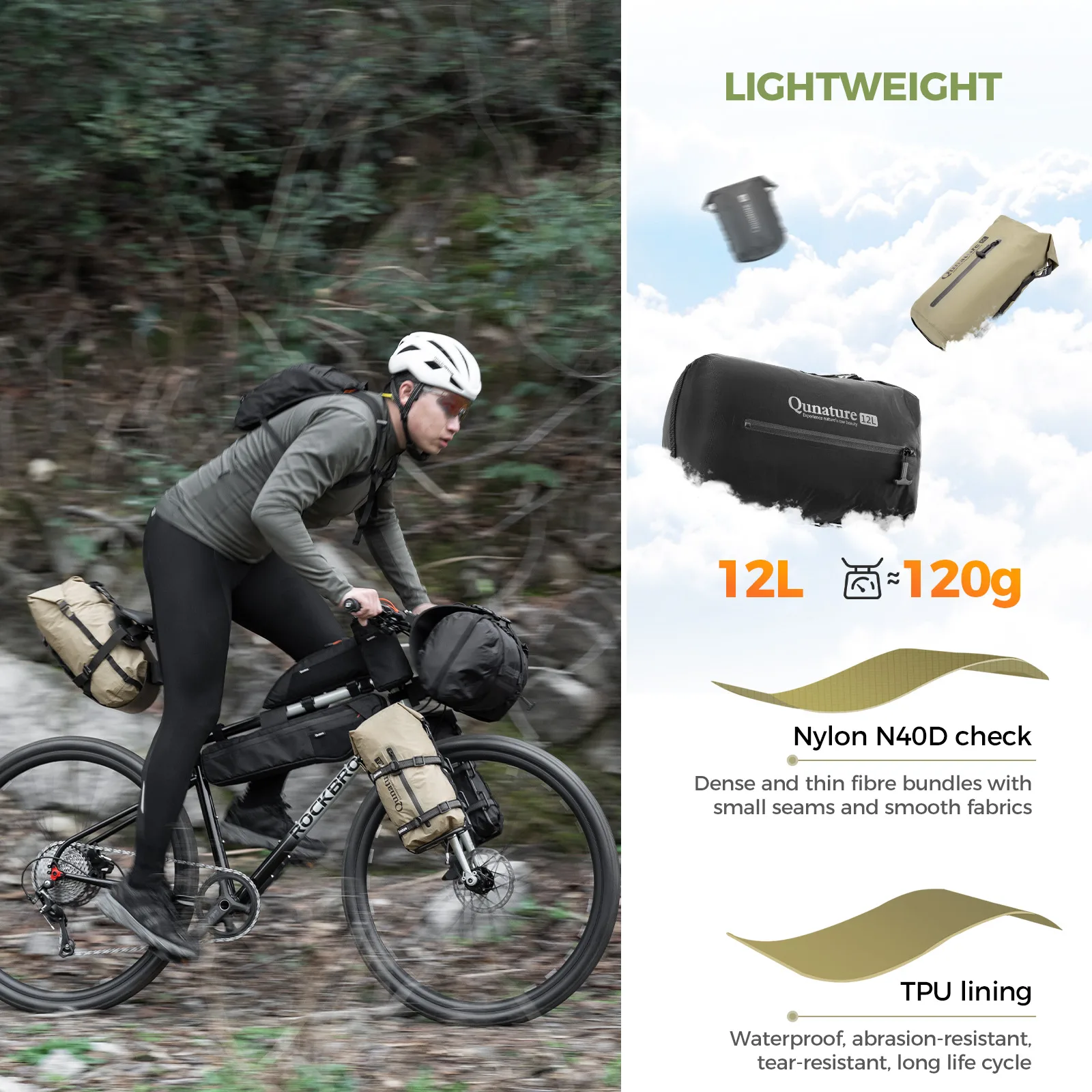 Bikepacking Rear Rack + Waterproof Compression Bag Set - Image 9