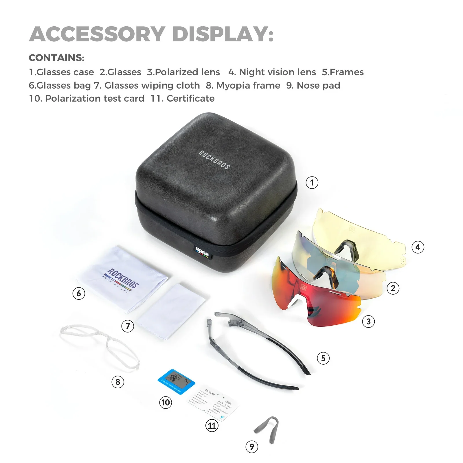 BOUNDLESS Three Lens Photochromic Cycling Sports Sunglasses - Image 22