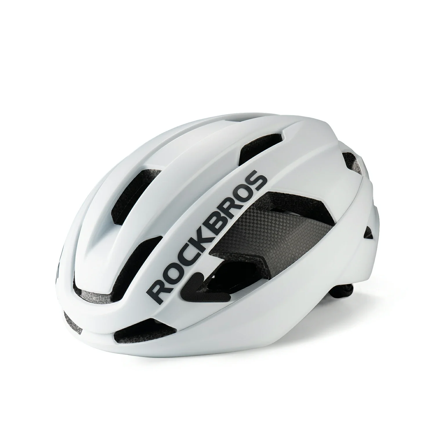 Carbon Fiber Cycling Helmet Antibacterial Lining Ventilated Adjustable Fit 3D-GRID