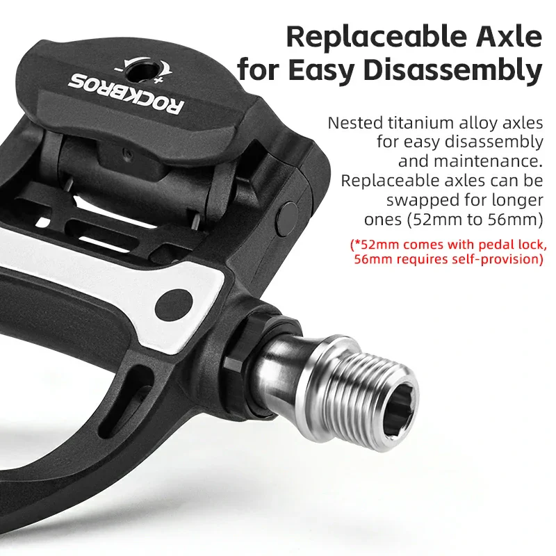 Carbon Fiber SPD Clipless Pedals for Road Bikes 9/16'' - Image 2