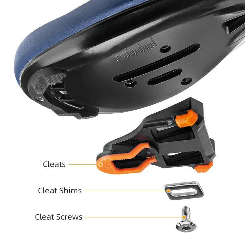 Carbon Fiber SPD Clipless Pedals for Road Bikes 9/16'' - Image 4