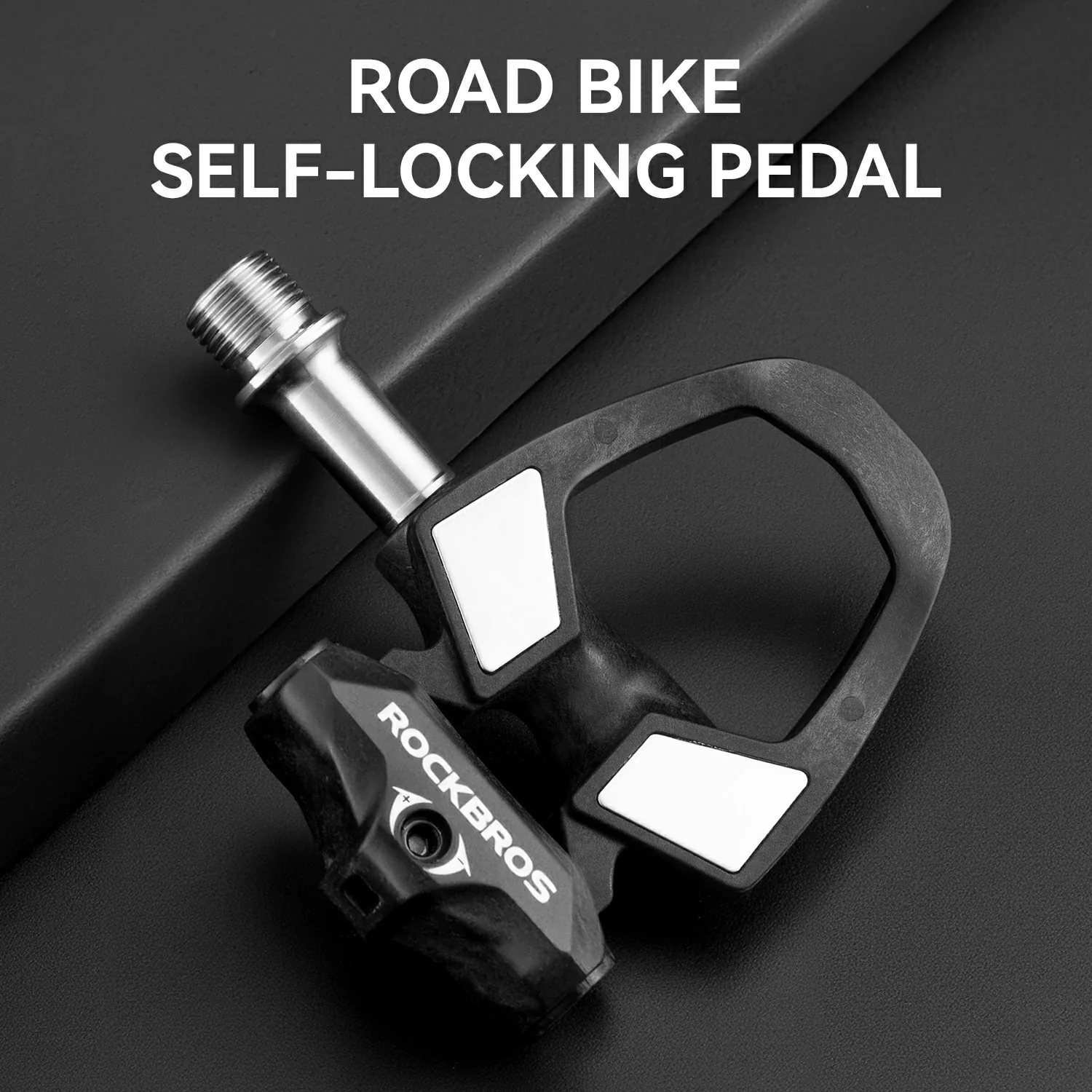 Carbon Fiber SPD Clipless Road Bike Pedals 9/16'' 180g Titanium Alloy Axle - Image 4