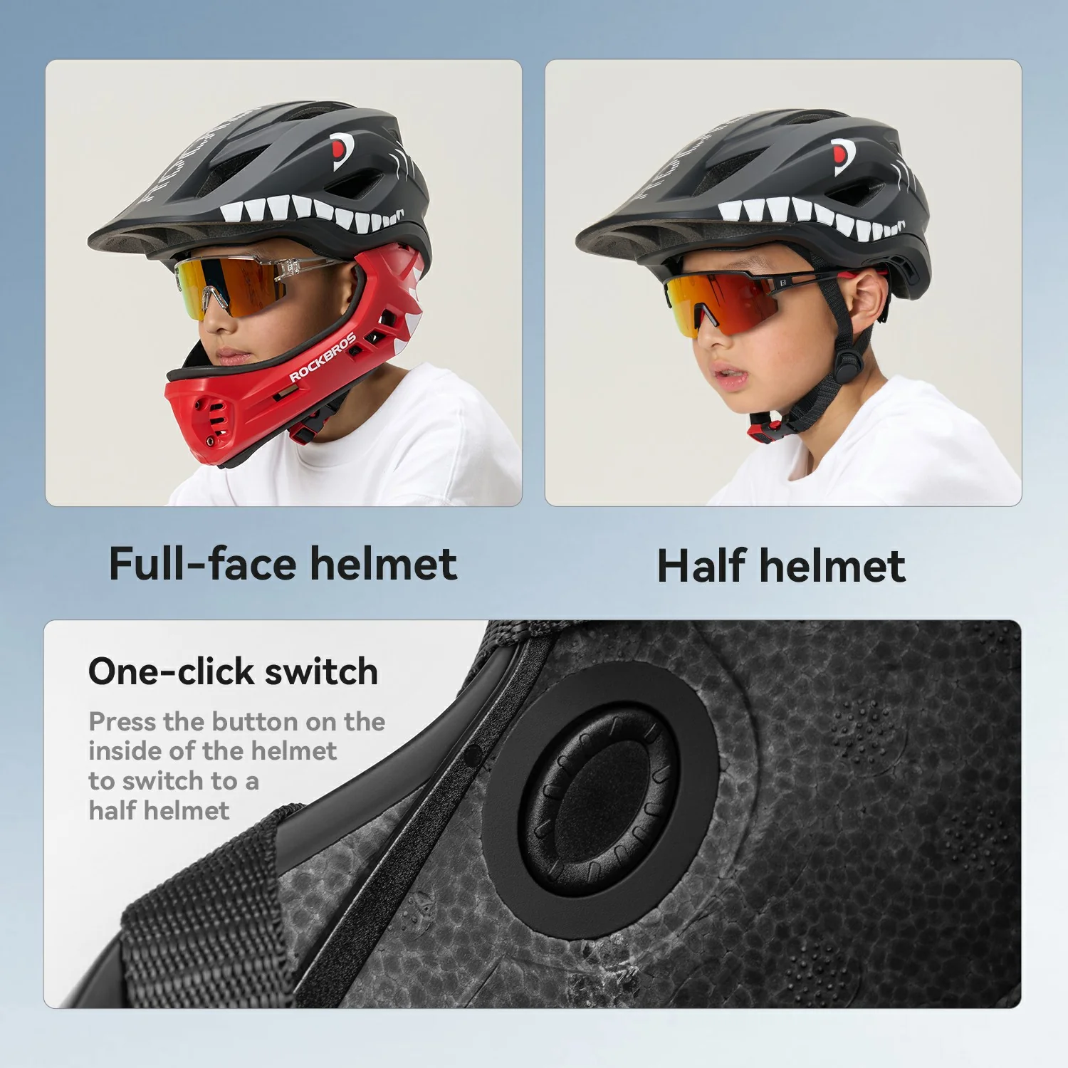 Kids Full-Face Bike Helmet Cartoon for Boys and Girls - Image 11