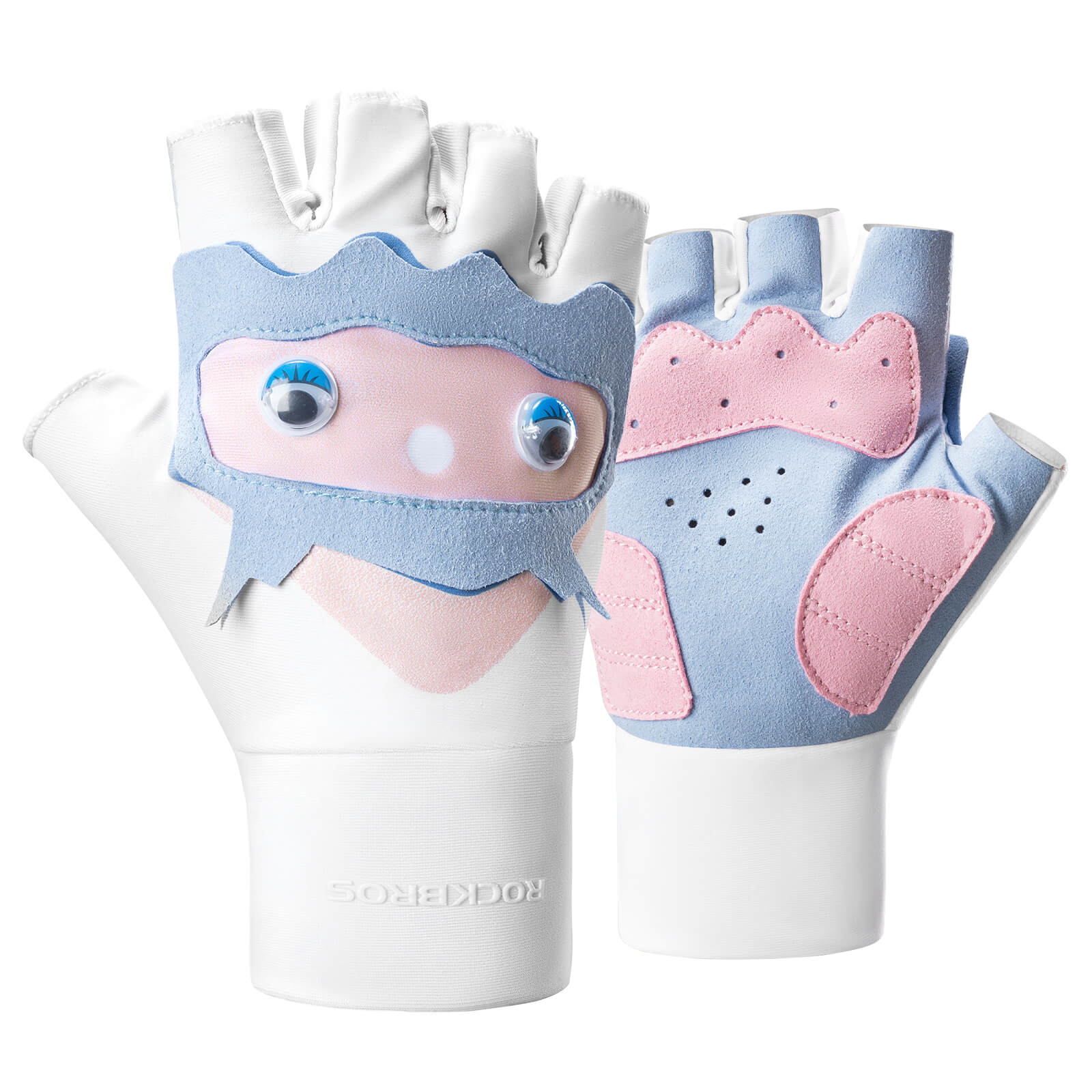 Cute Kids Half-Finger Cycling Gloves Non-Slip Padded Unisex - Image 7