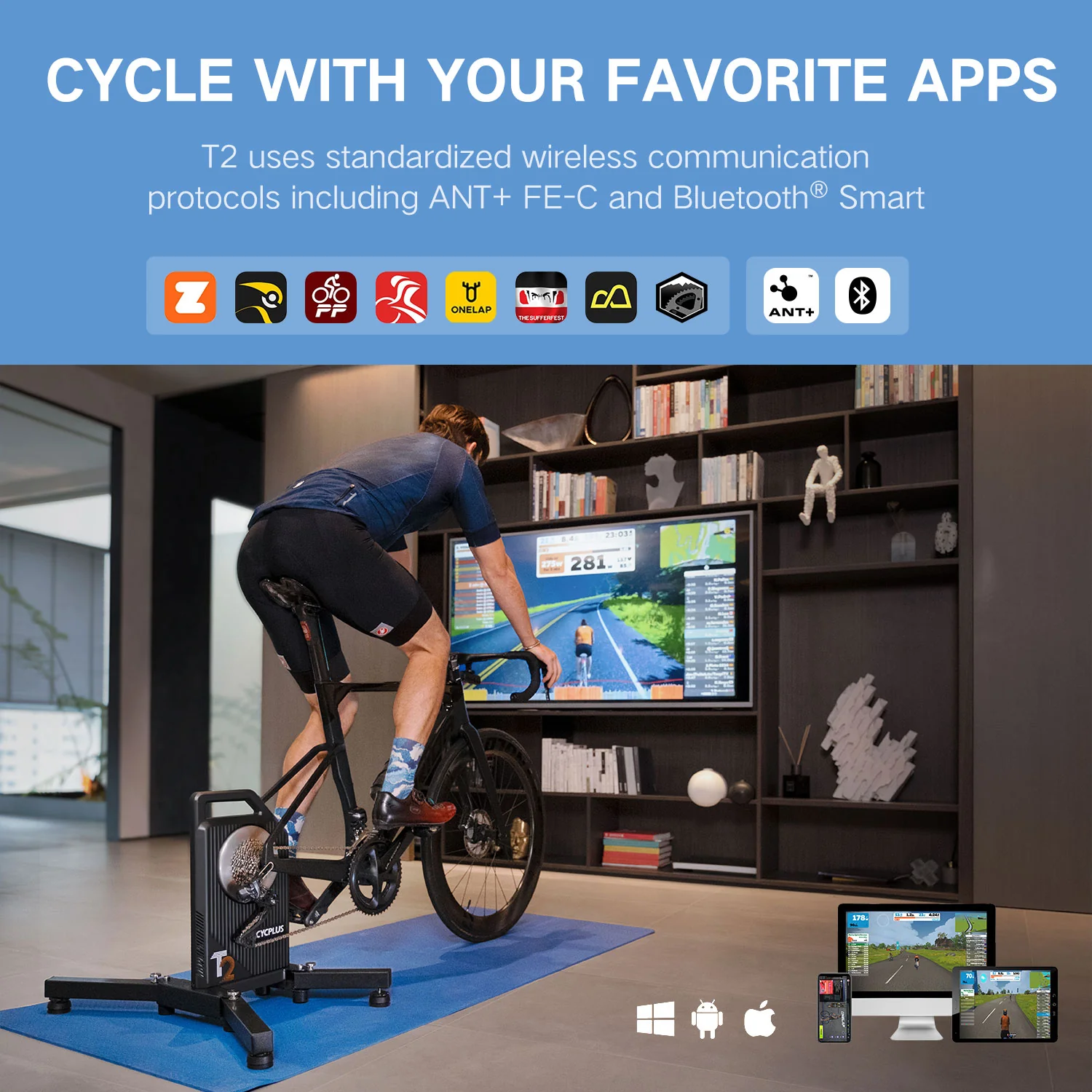 【CYCPLUS】T2 Smart Direct-Drive Bike Trainer - Image 12