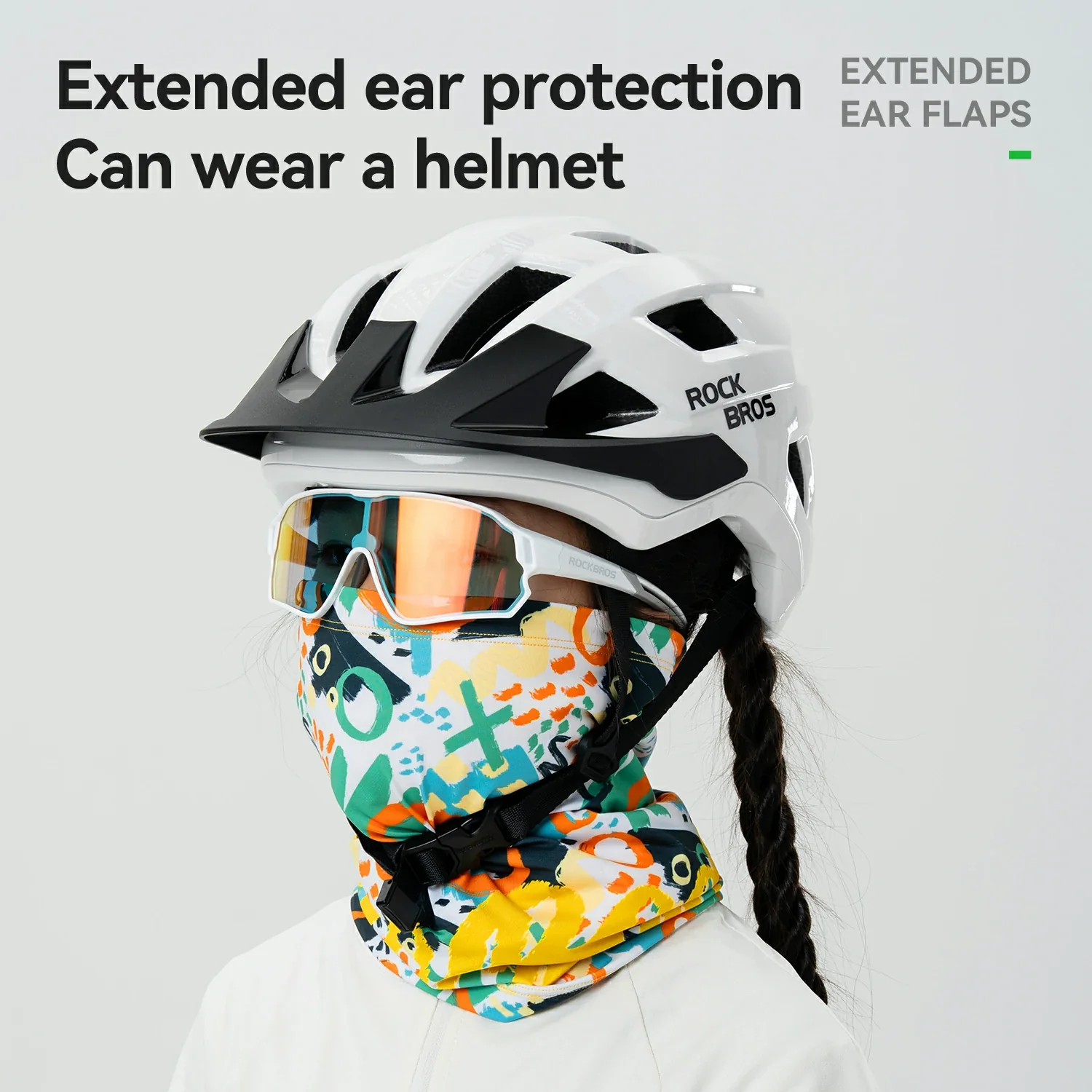 Kids Cycling Neck Gaiter Warm Double-Sided - Image 10
