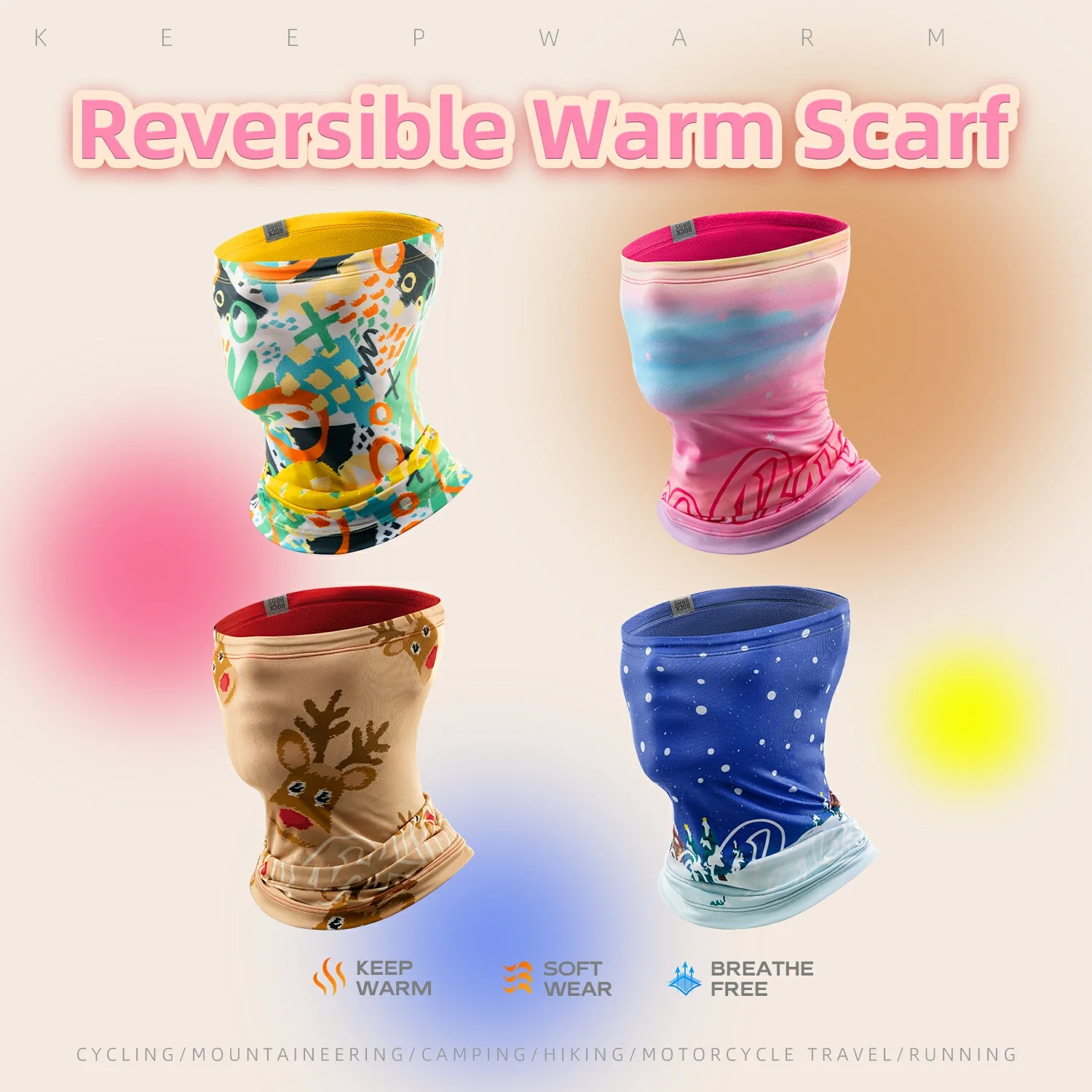 Kids Cycling Neck Gaiter Warm Double-Sided - Image 5