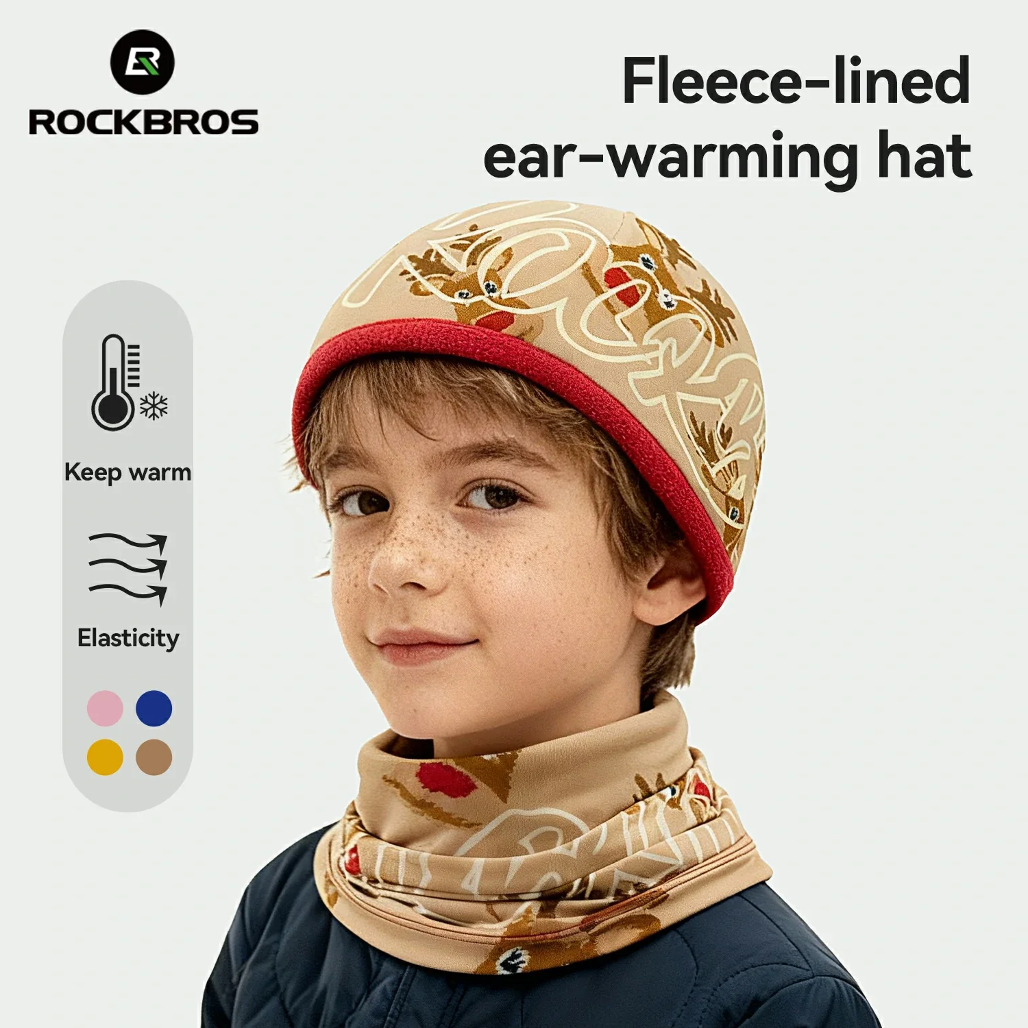 Kids Cycling Neck Gaiter Warm Double-Sided - Image 8