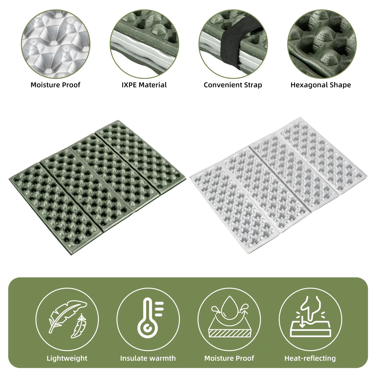 Qunature Folding Seat Pad Mat with Foam - Image 11