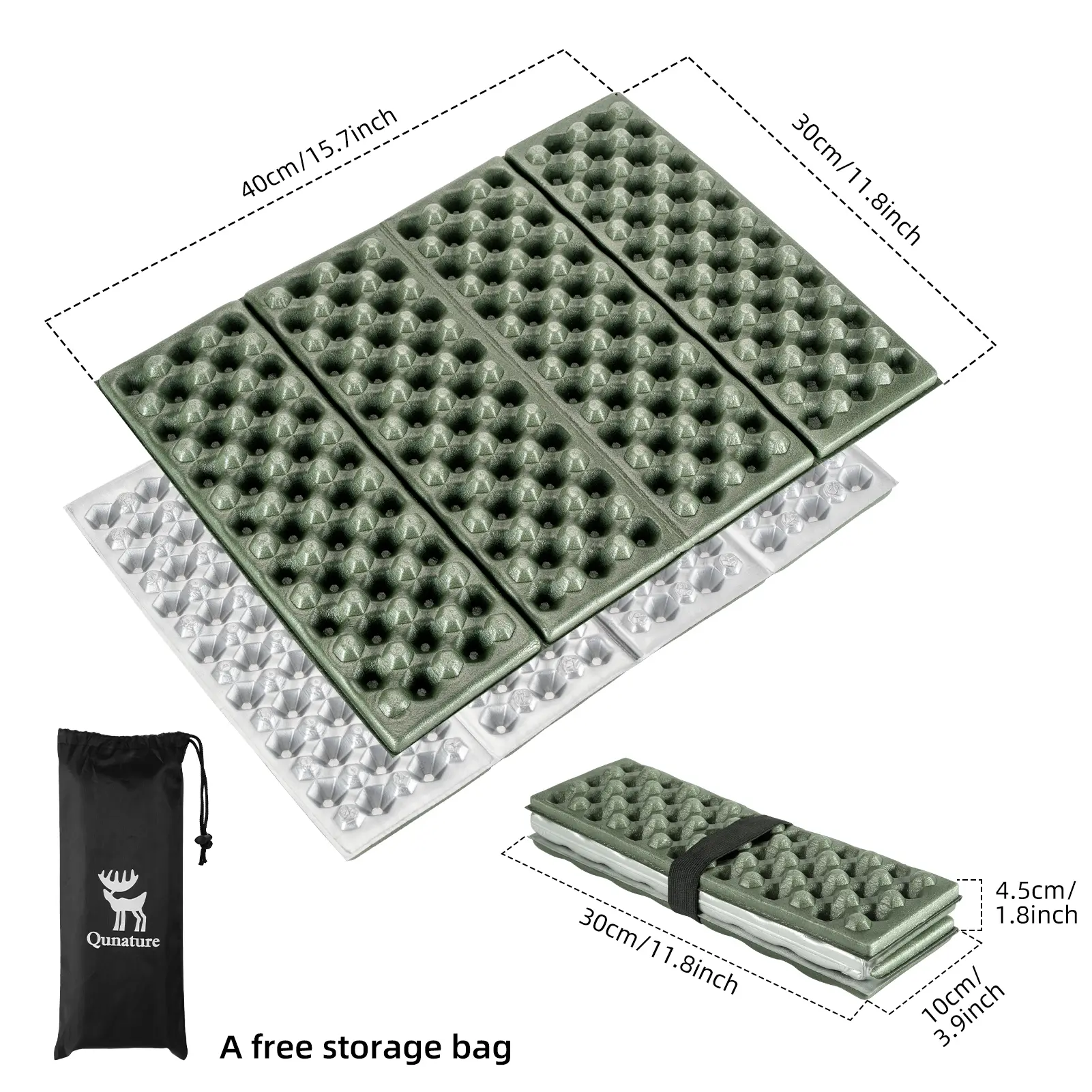 Qunature Folding Seat Pad Mat with Foam - Image 3