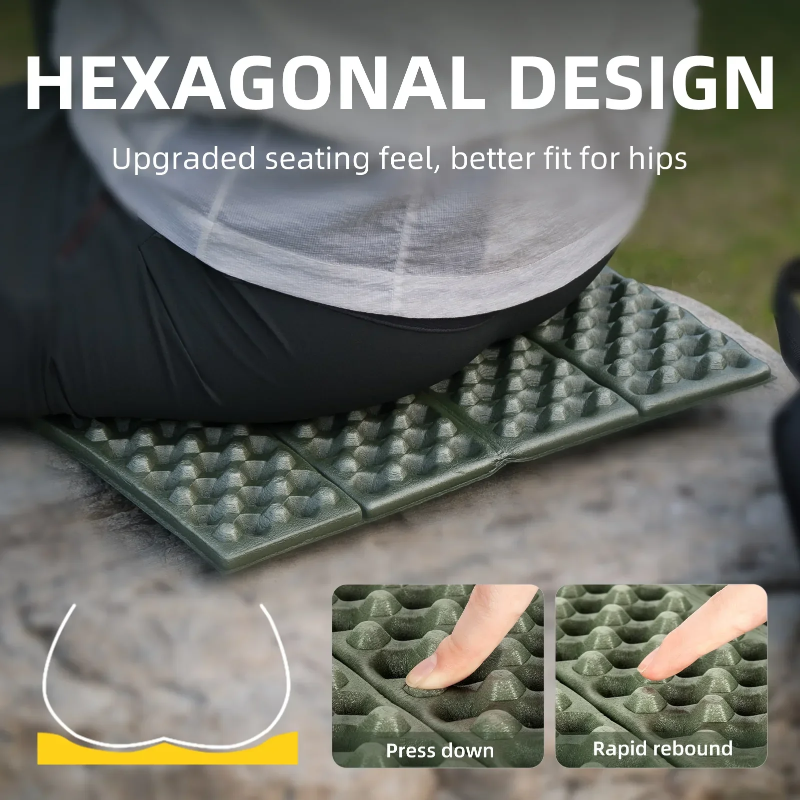 Qunature Folding Seat Pad Mat with Foam - Image 8