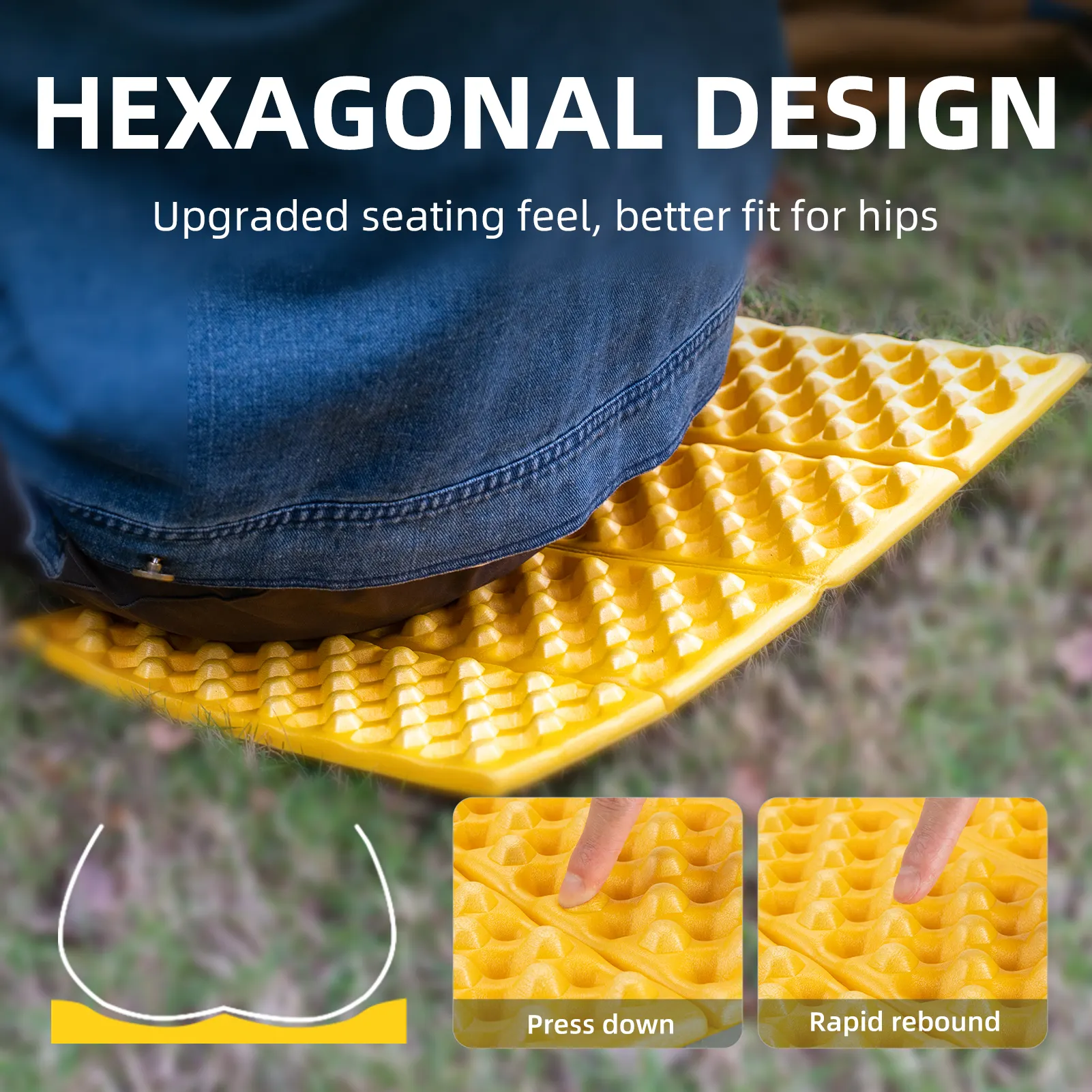 Qunature Folding Seat Pad Mat with Foam - Image 9