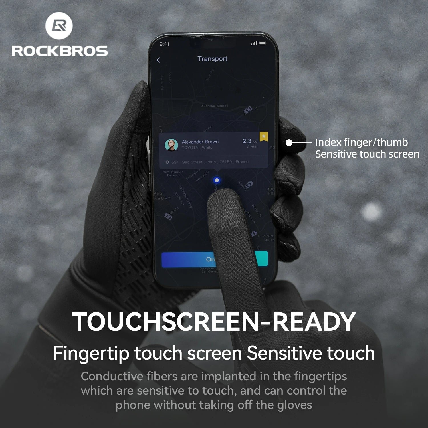 Graphene Winter Cycling Gloves for 41–59°F - Image 11