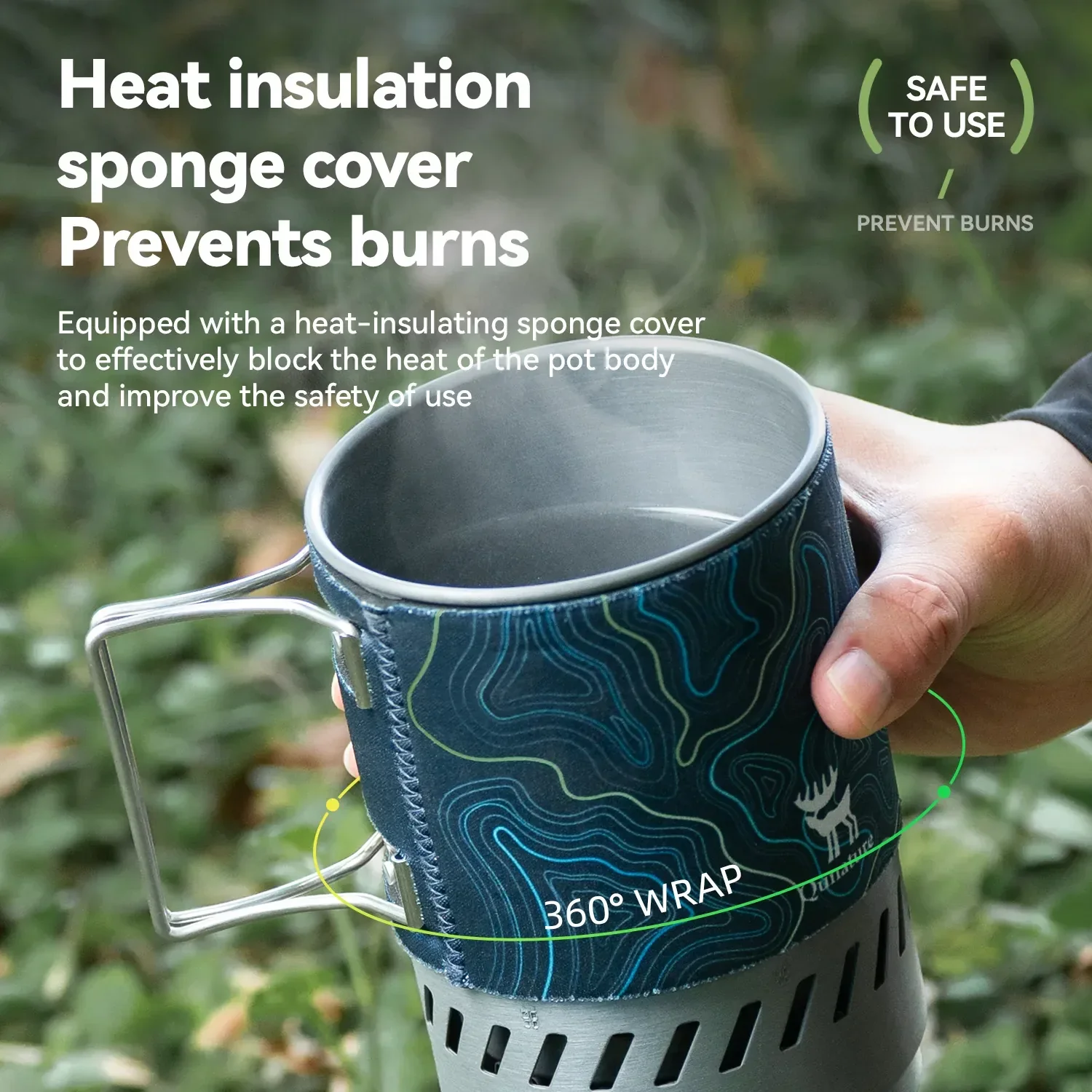Qunature Integrated Heat Collection Stove System for Camping, Hiking and Outdoor Adventures - Image 8