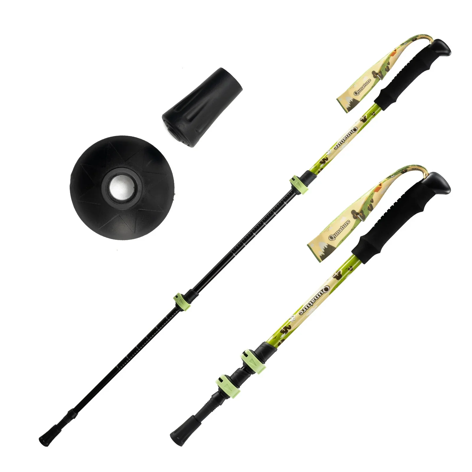 Qunature Kids Aluminum Trekking Pole with Adjustable Height