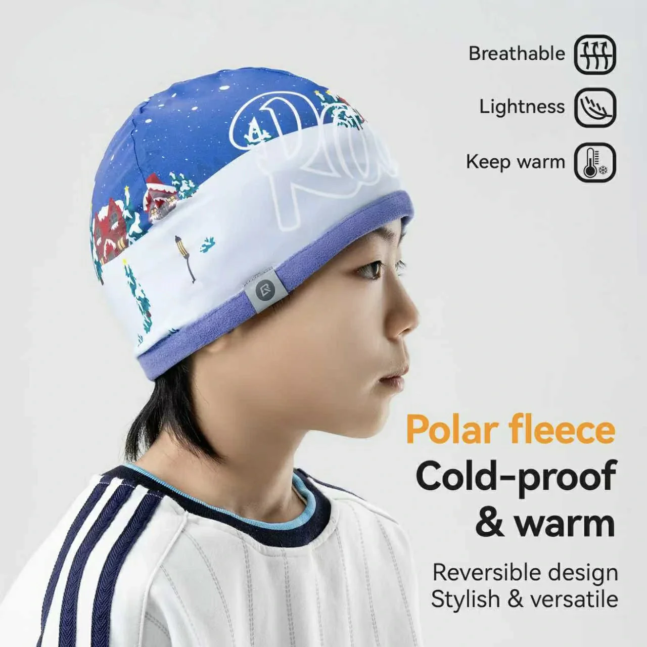 Kids Winter Fleece Beanie for Helmet Use - Image 6