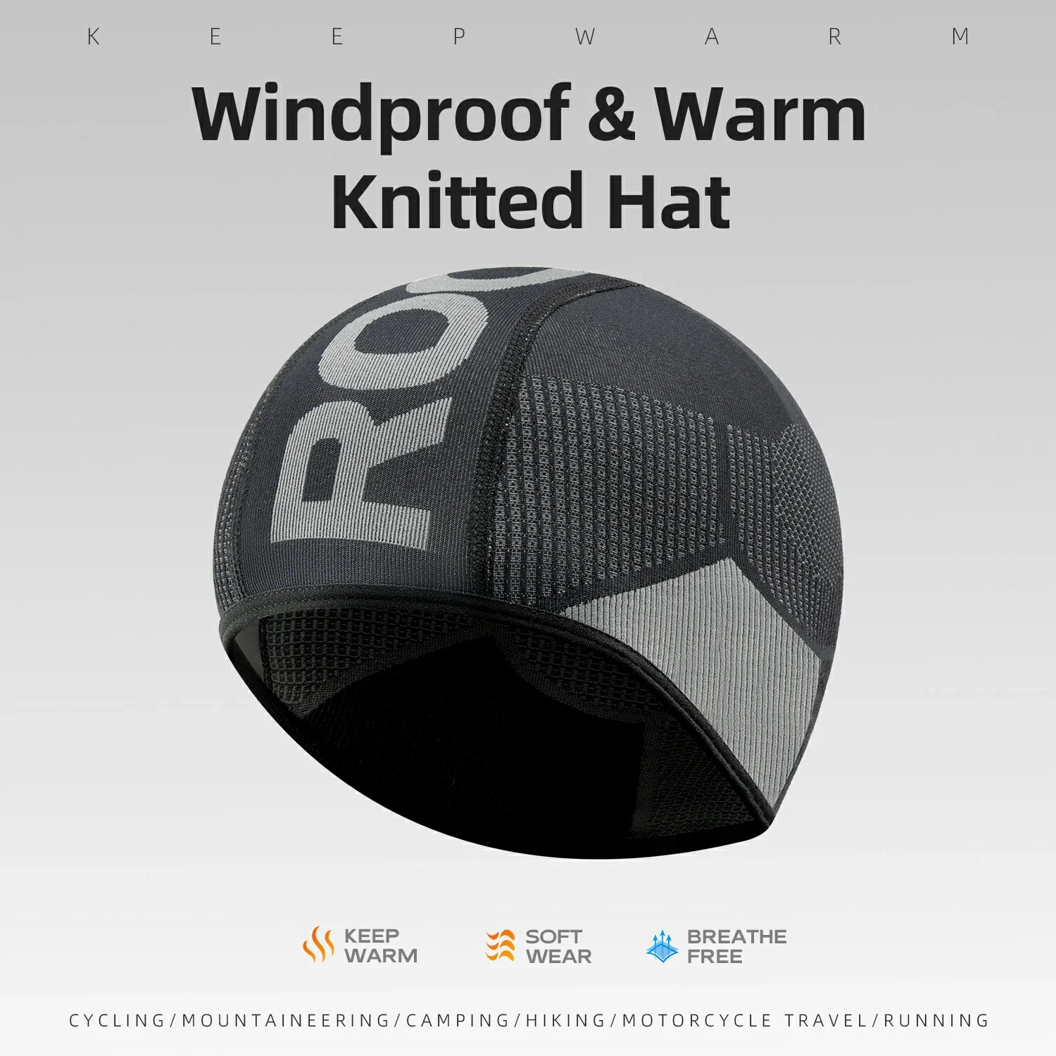 Knitted Cycling Cap for Under-Helmet Use Lightweight - Image 8