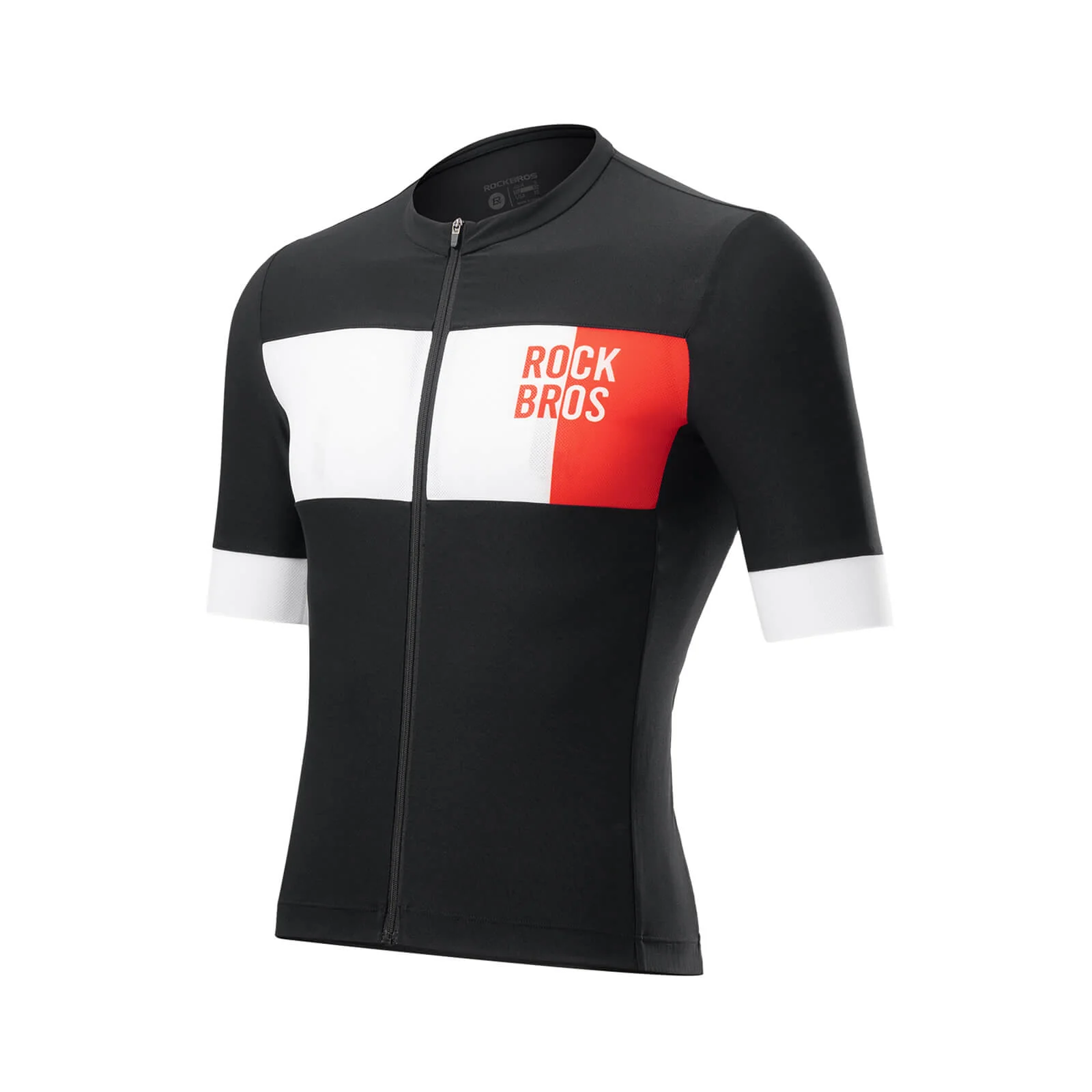 Men Summer Short Sleeve Cycling Jersey Breathable Colourblock