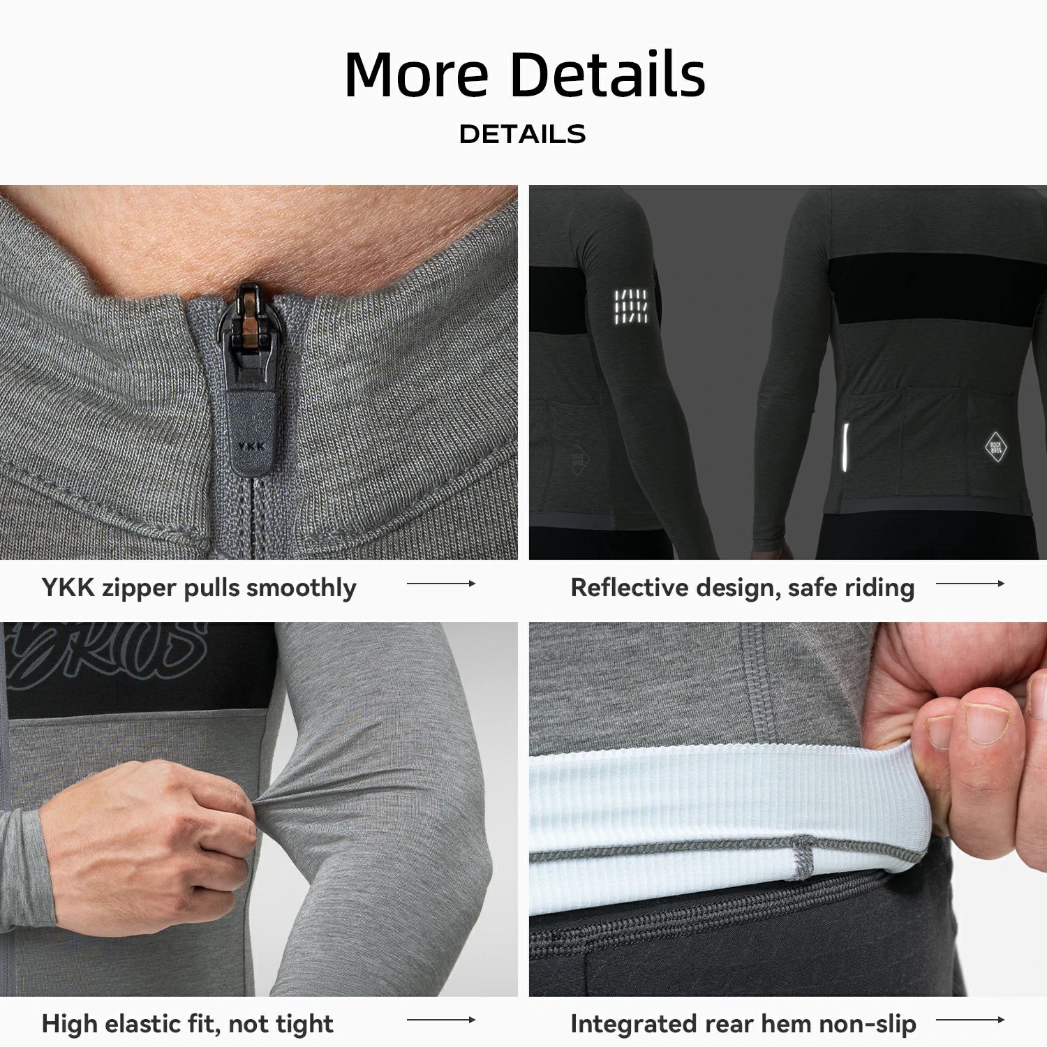 Men‘s Tencel Wool Cycling Jersey Breathable - Image 11