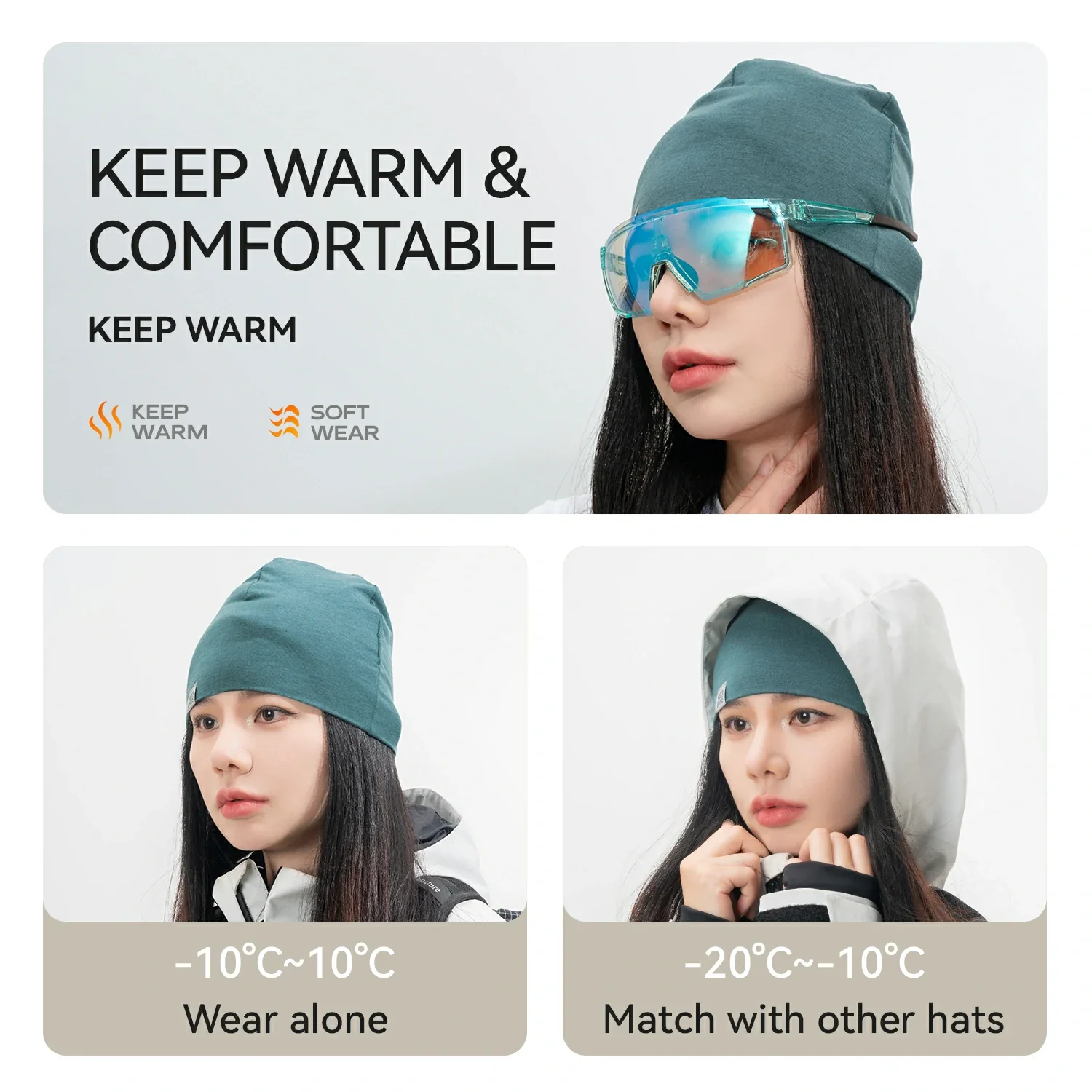 Merino Wool Warm Winter Hat Watch Cap for Men Women - Image 16