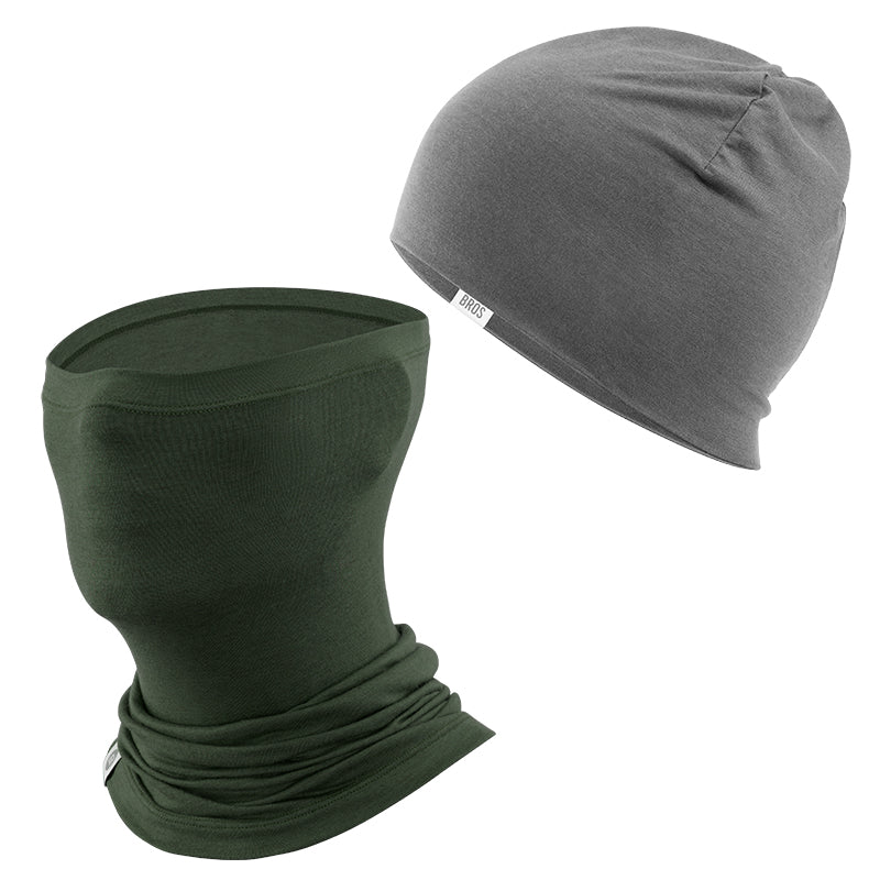Winter Cap and Face Mask Set Merino Wool Thermal - Image 11
