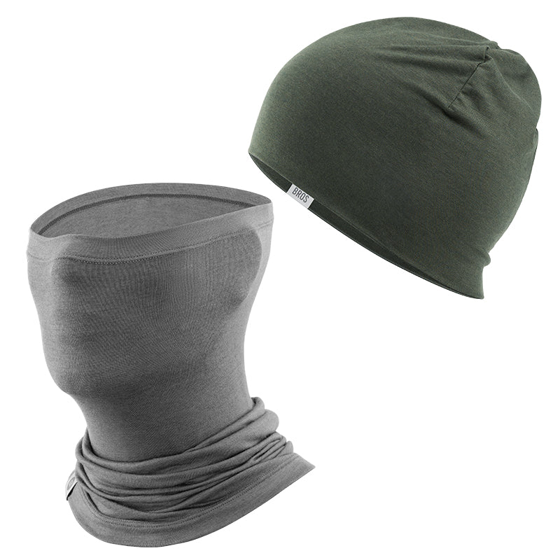 Winter Cap and Face Mask Set Merino Wool Thermal - Image 13