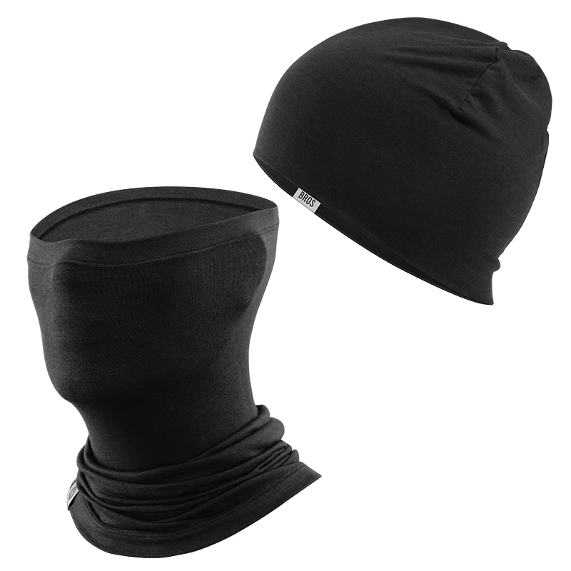 Winter Cap and Face Mask Set Merino Wool Thermal - Image 4