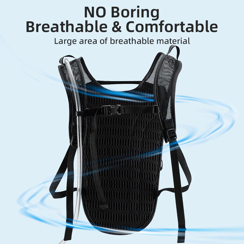 ROCKBROS Hydration Pack with 2L Leak-Proof Bladder for Hiking, Cycling, Running - Image 4