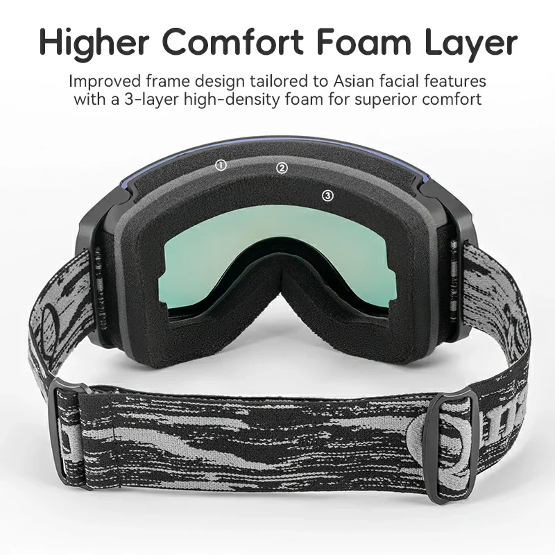 Qunature Anti-Fog Ski Goggles UV400 Protection Double-Layer Lenses for Clear View - Image 11
