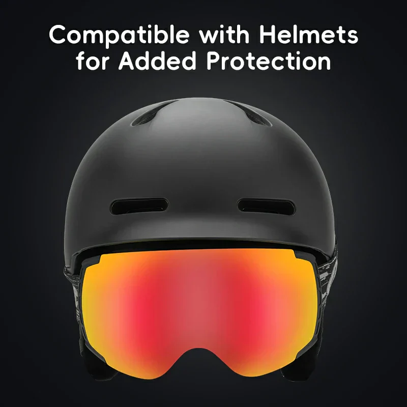 Qunature Anti-Fog Ski Goggles UV400 Protection Double-Layer Lenses for Clear View - Image 12