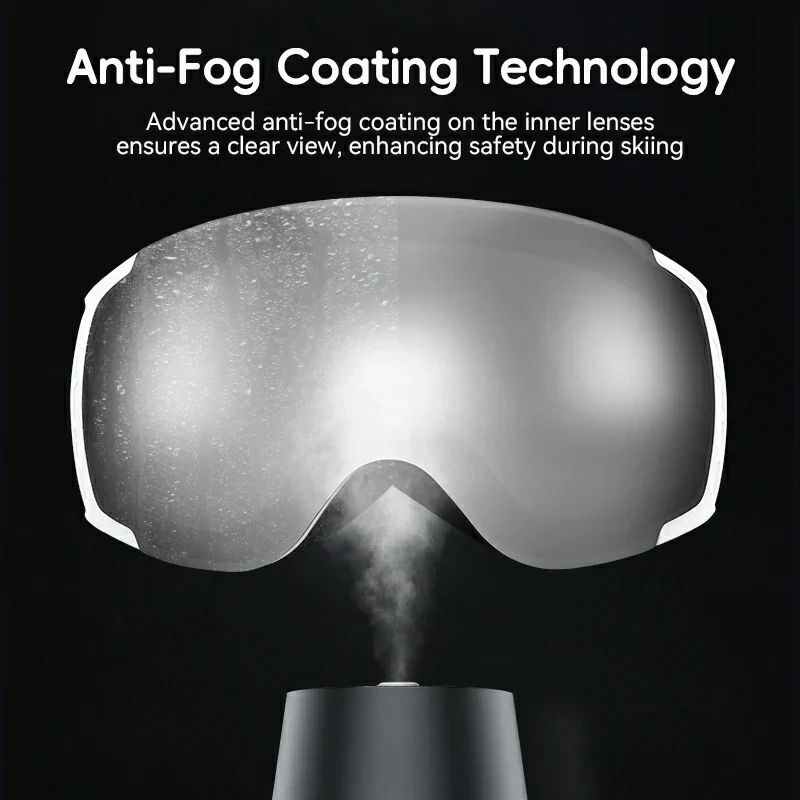 Qunature Anti-Fog Ski Goggles UV400 Protection Double-Layer Lenses for Clear View - Image 7