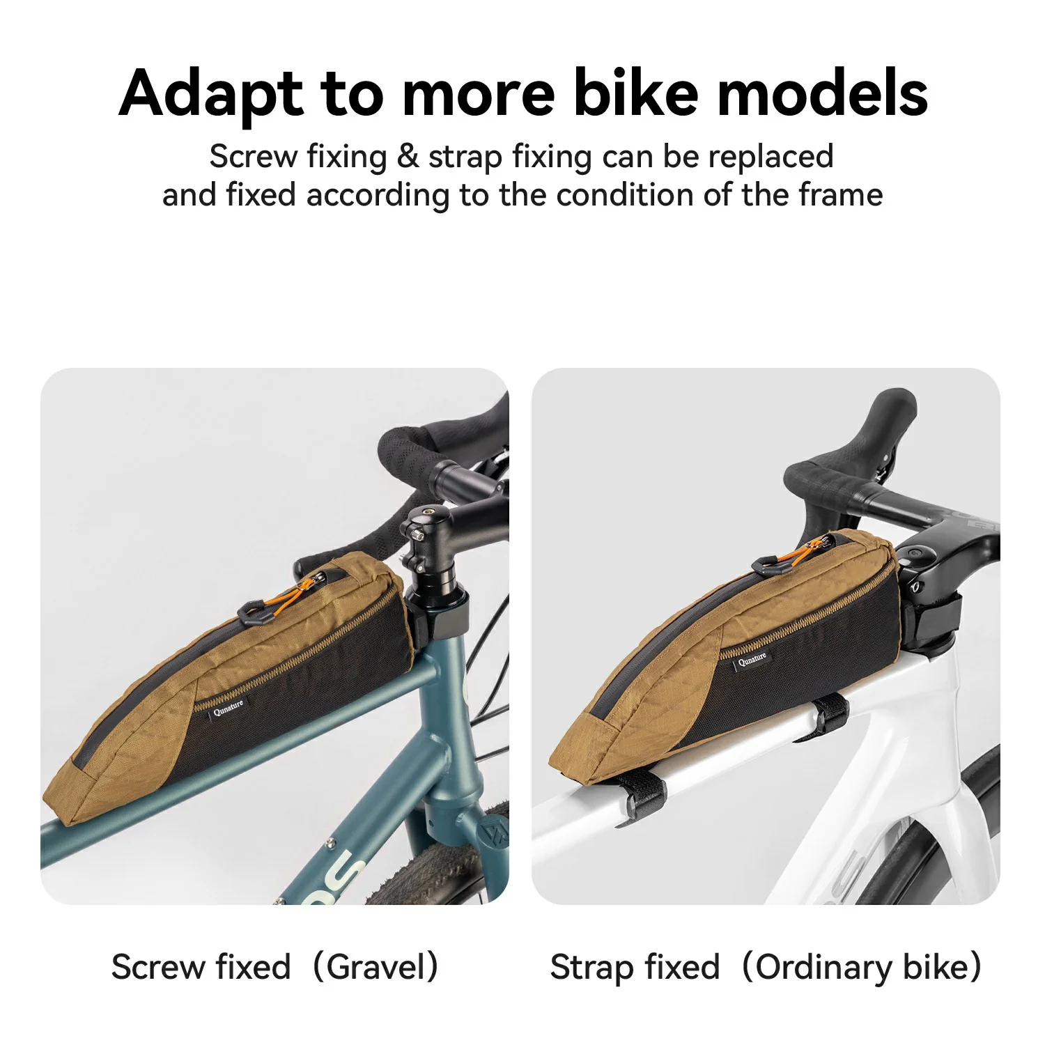 Qunature Bikepacking Frame Bag Top Tube Bag For Gravel Bike - Image 6
