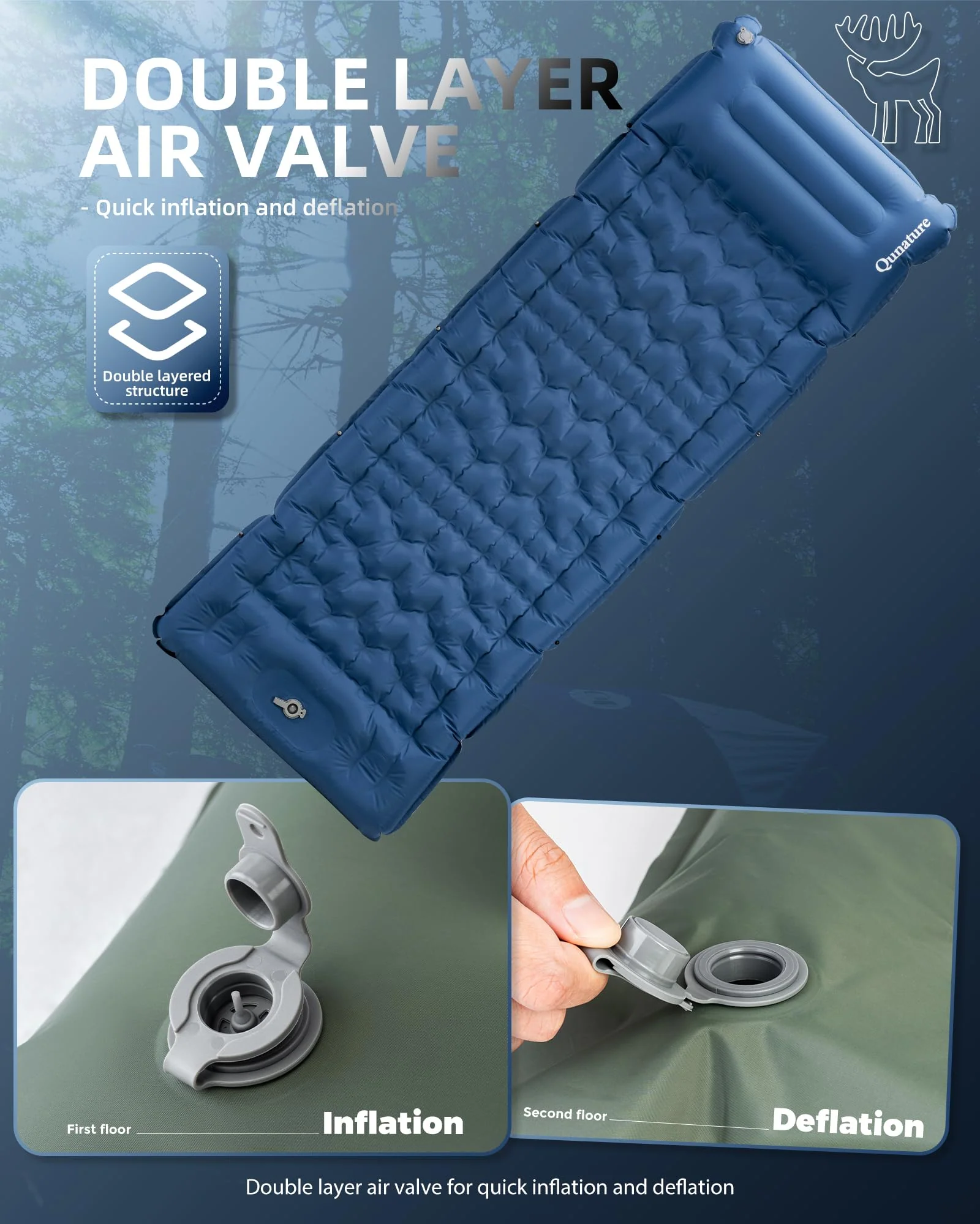 Qunature Camping Mattress Sleeping Pad for Outdoor Camping Ultra-light - Image 3
