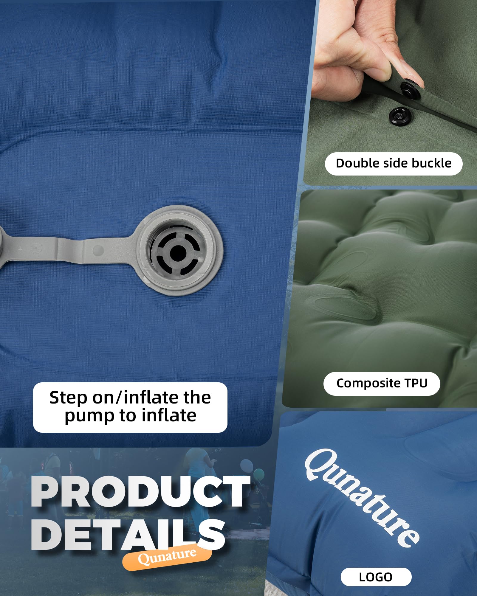 Qunature Camping Mattress Sleeping Pad for Outdoor Camping Ultra-light - Image 4