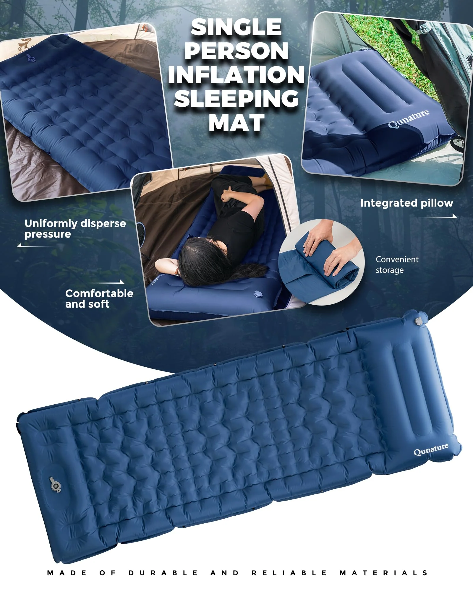 Qunature Camping Mattress Sleeping Pad for Outdoor Camping Ultra-light - Image 5