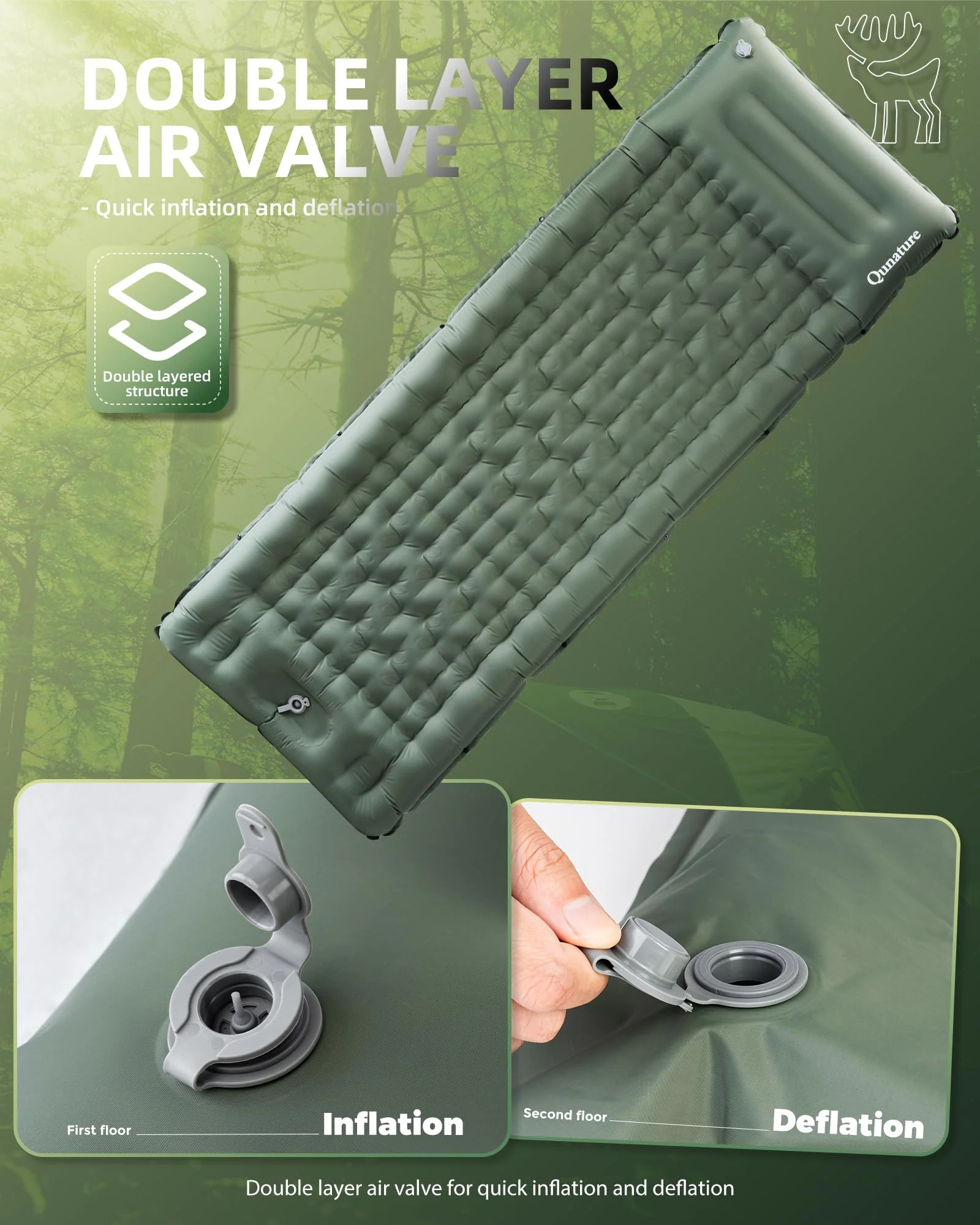 Qunature Camping Mattress Sleeping Pad for Outdoor Camping Ultra-light - Image 9