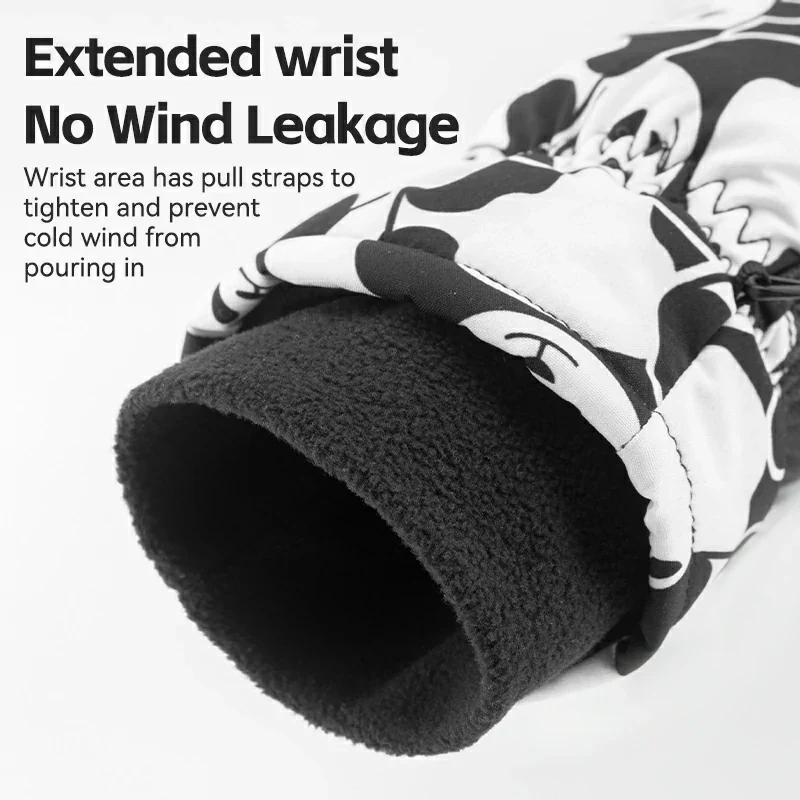 Qunature Children's Warm Ski Gloves Windproof Waterproof Insulated - Image 4