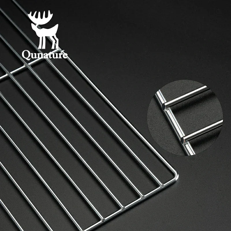 Qunature Durable Iron Chrome BBQ Grill Net with Rounded Corners for Easy Use - Image 10
