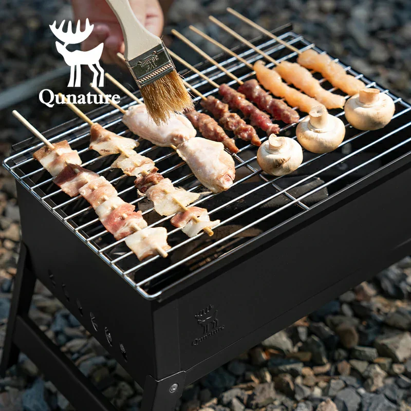 Qunature Durable Iron Chrome BBQ Grill Net with Rounded Corners for Easy Use - Image 7