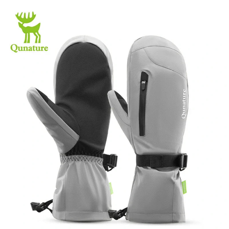 Qunature Full-Palm Ski Gloves Windproof Touchscreen Enhanced Grip - Image 3